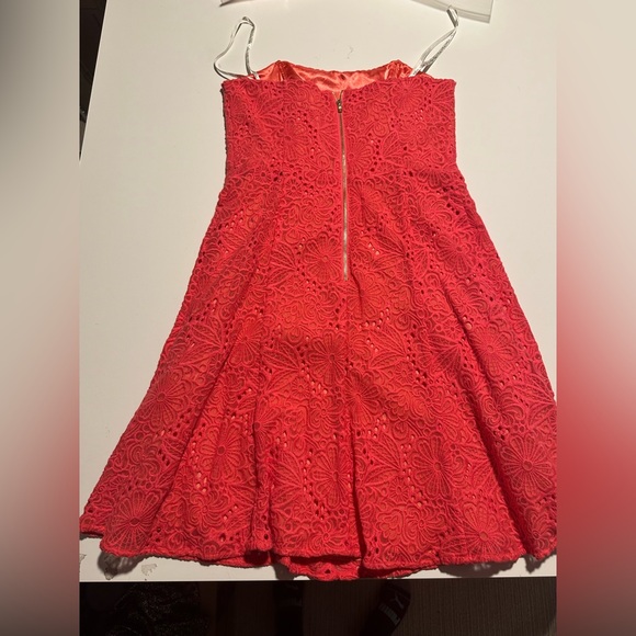 strapless lilly pulitzer mini dress pink size 2 - Picture 6 of 6